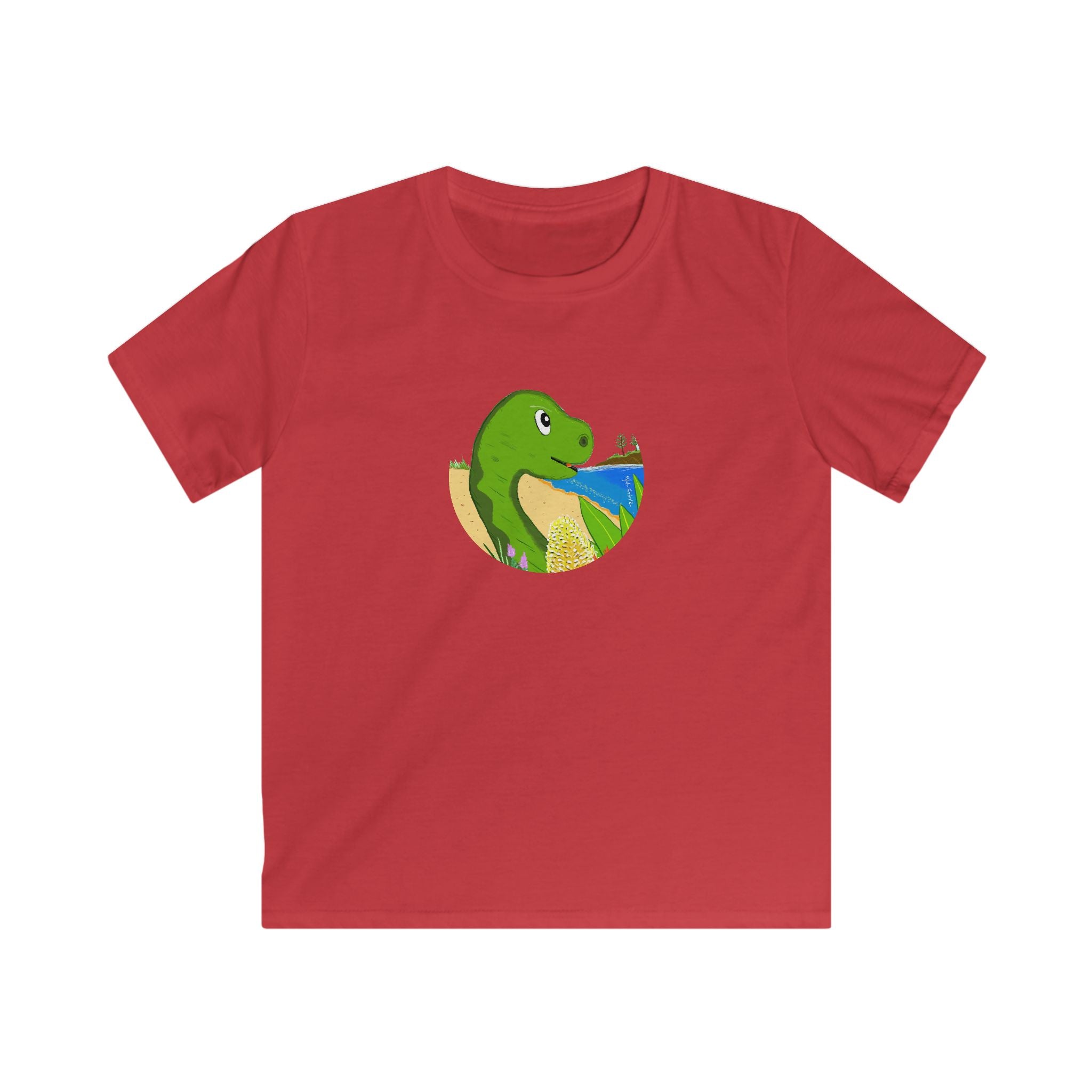 Adventurebeatz  Roaming Rex Australia , Dinosaur, Kids Softstyle Tee
