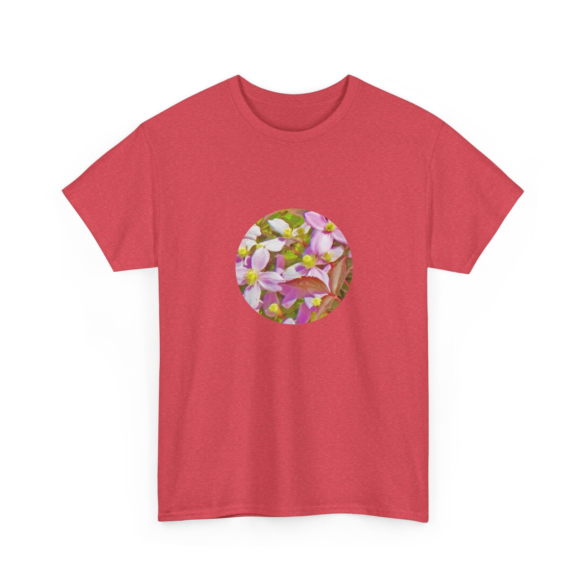 Adventurebeatz Floral Print Unisex Heavy Cotton Tee