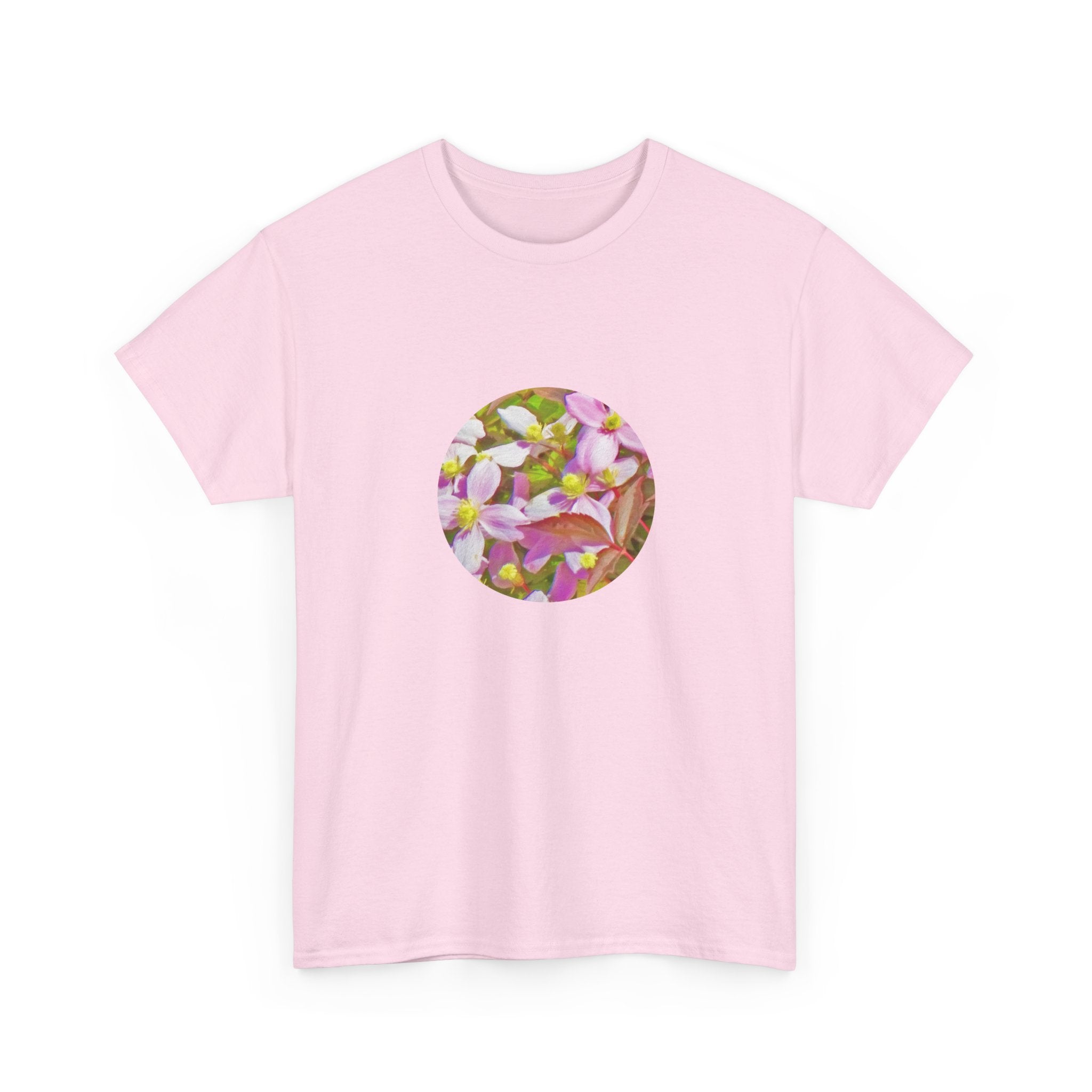 Adventurebeatz Floral Print Unisex Heavy Cotton Tee