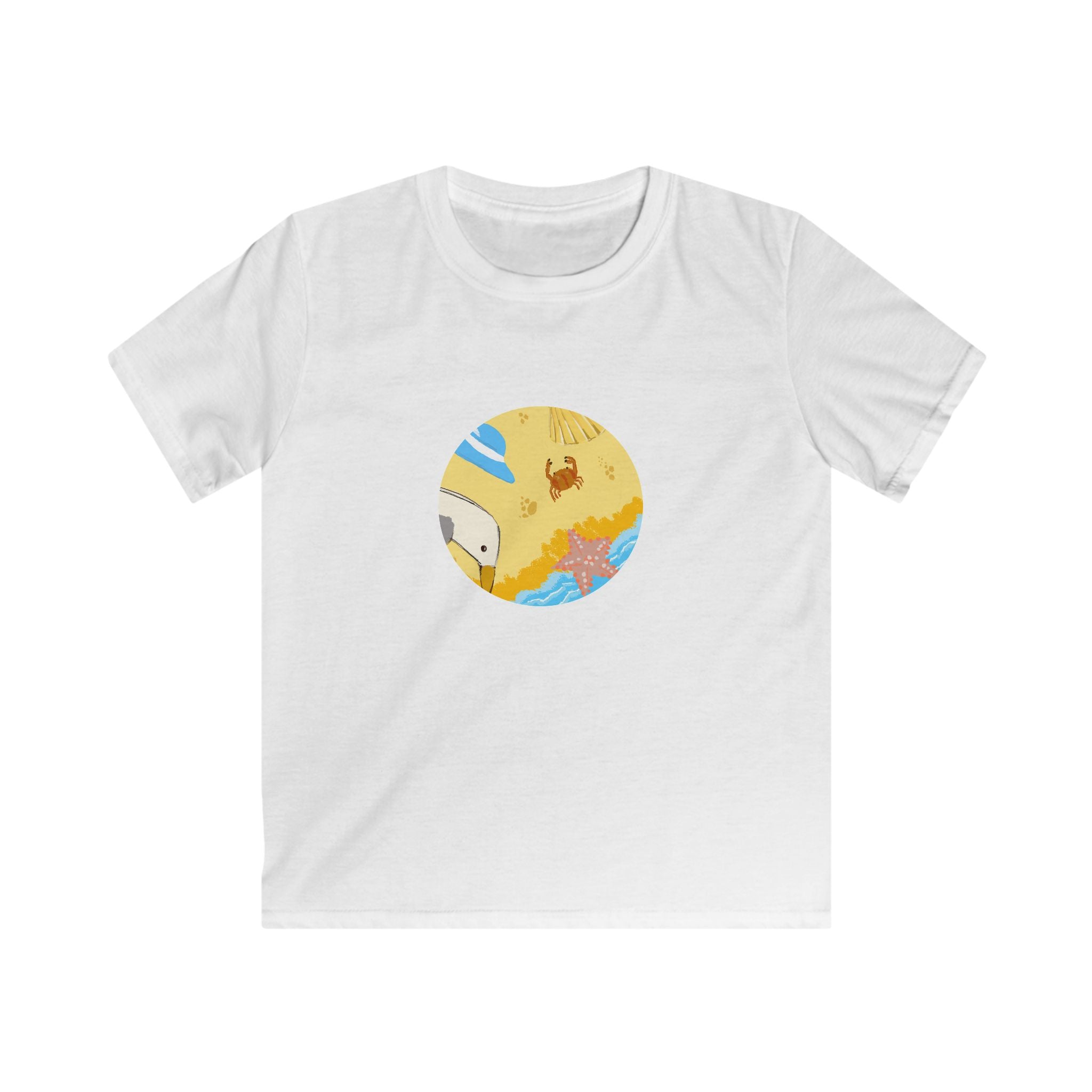 Adventurebeatz  Day by the Sea Kids Softstyle Tee