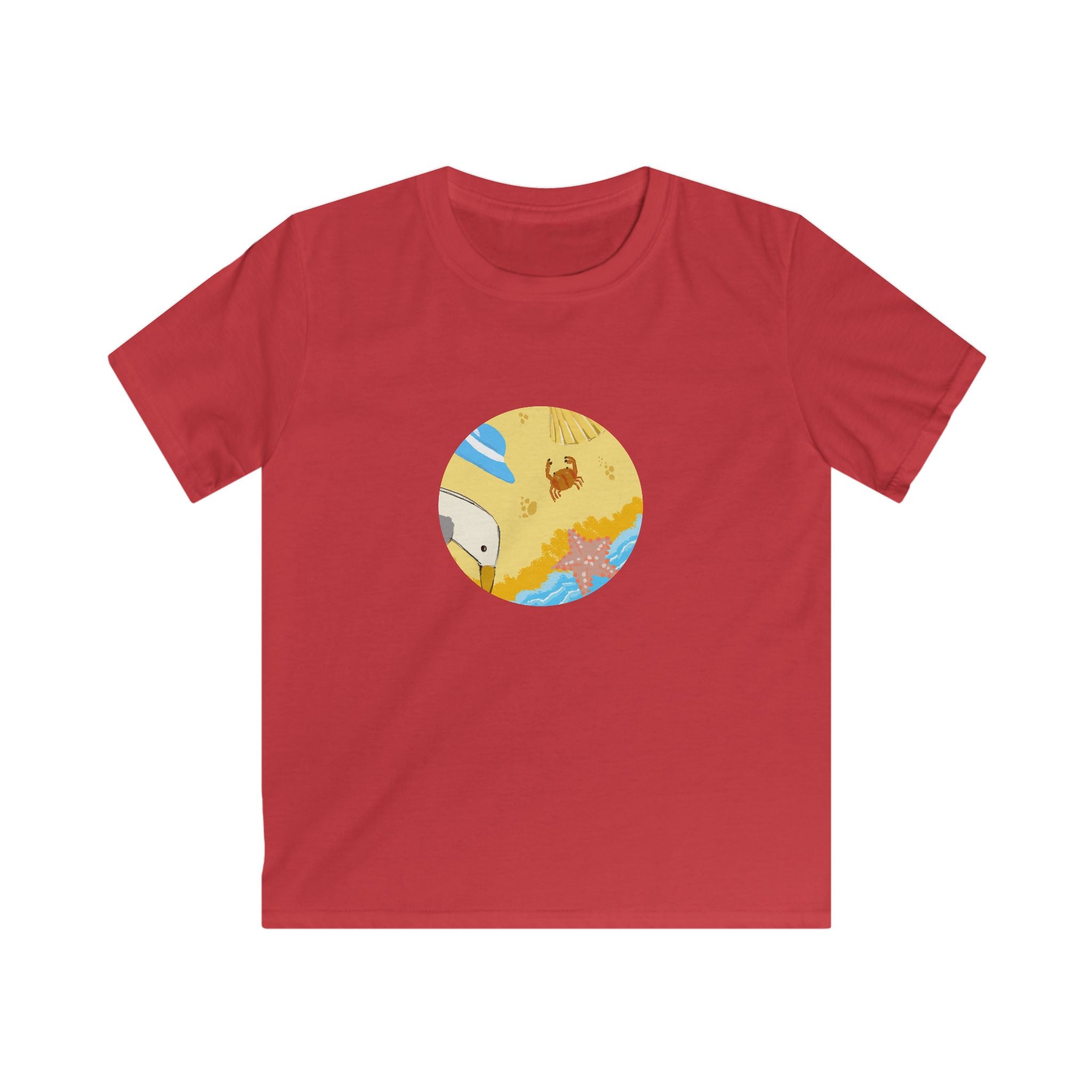 Adventurebeatz  Day by the Sea Kids Softstyle Tee