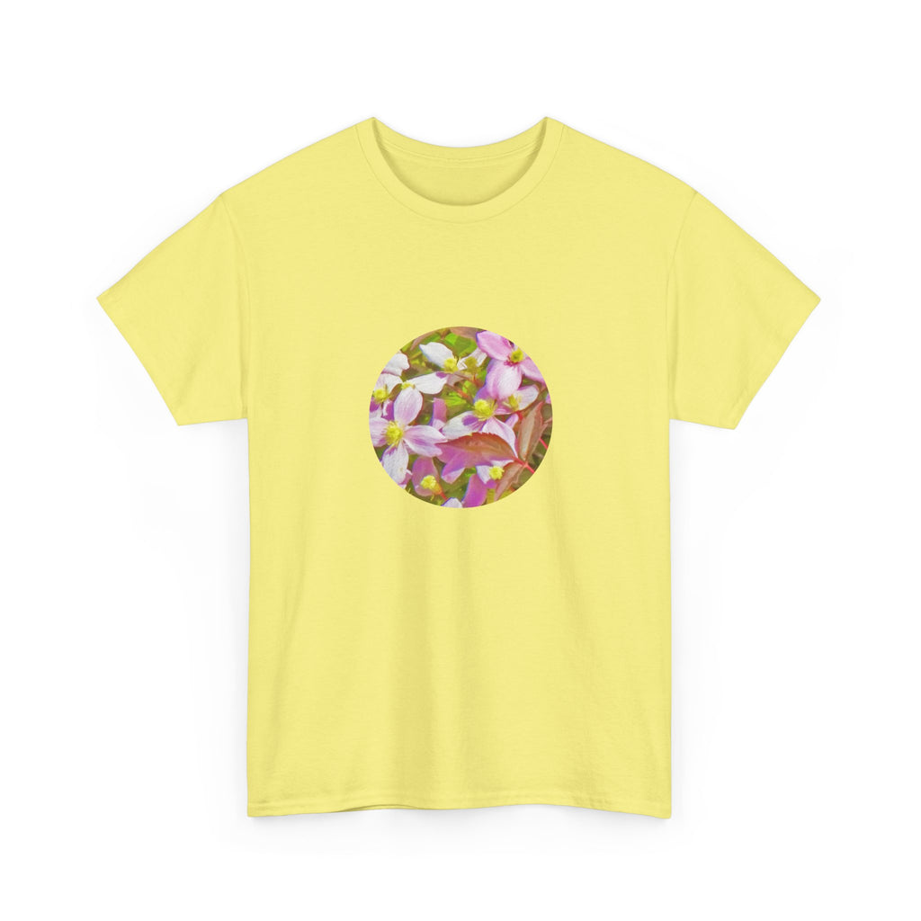 Adventurebeatz Floral Print Unisex Heavy Cotton Tee