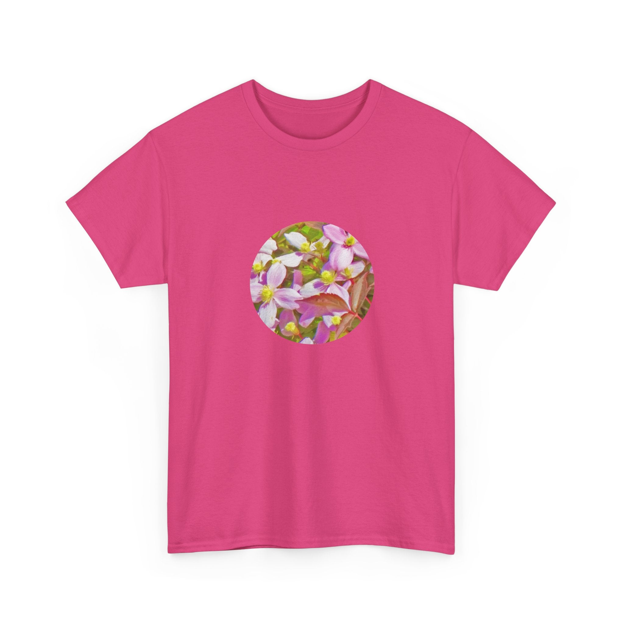 Adventurebeatz Floral Print Unisex Heavy Cotton Tee