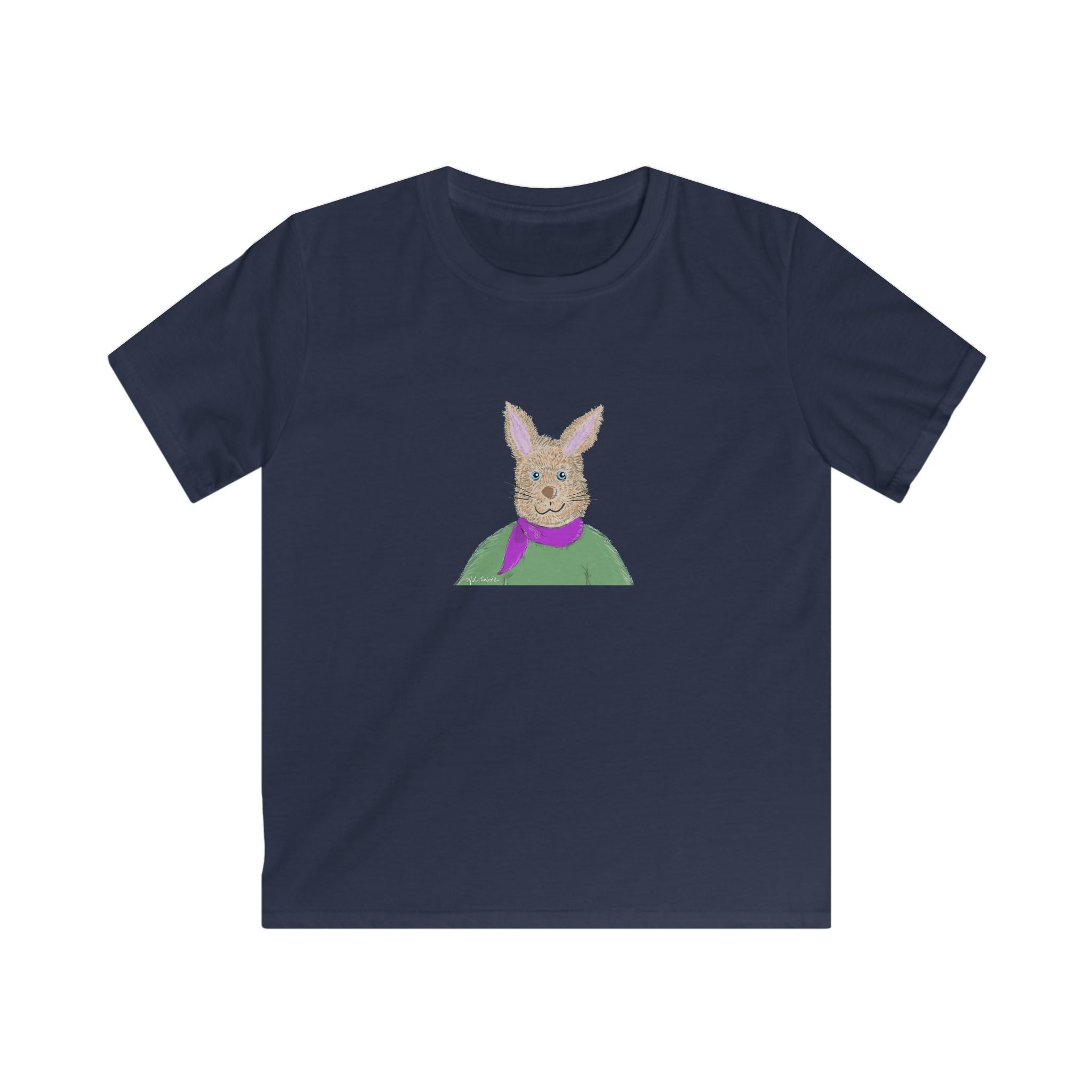 Mr Albert Rabbit - Kids Softstyle T Shirt