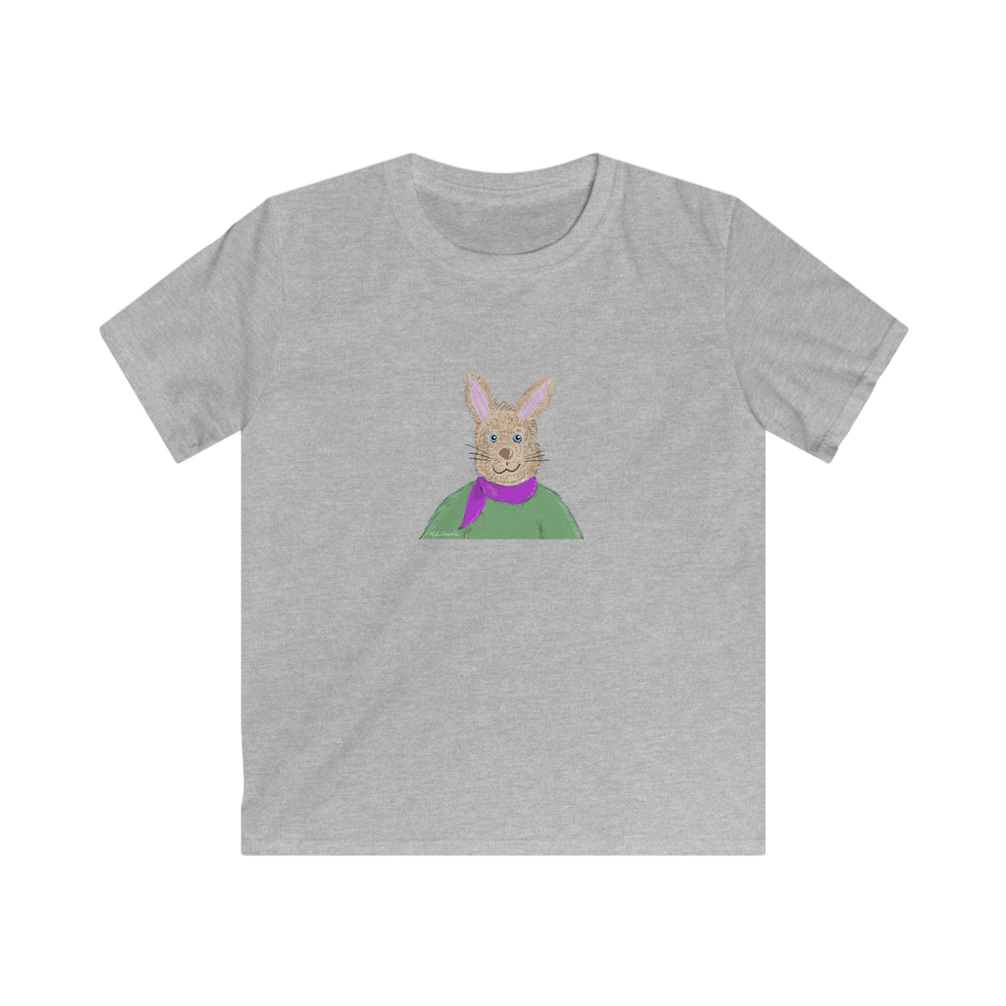 Mr Albert Rabbit - Kids Softstyle T Shirt